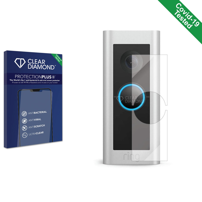 Clear Diamond Anti-viral Screen Protector for Ring Video Doorbell Pro (Version 2)