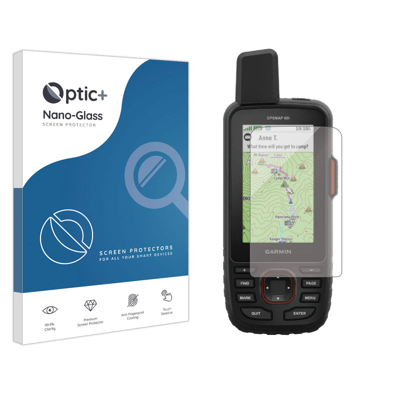 AtFoliX FX-Hybrid Glass Screen Protector For Garmin Descent Mk2S - 9H Hardness, Anti-Fingerprint, Made In Germany