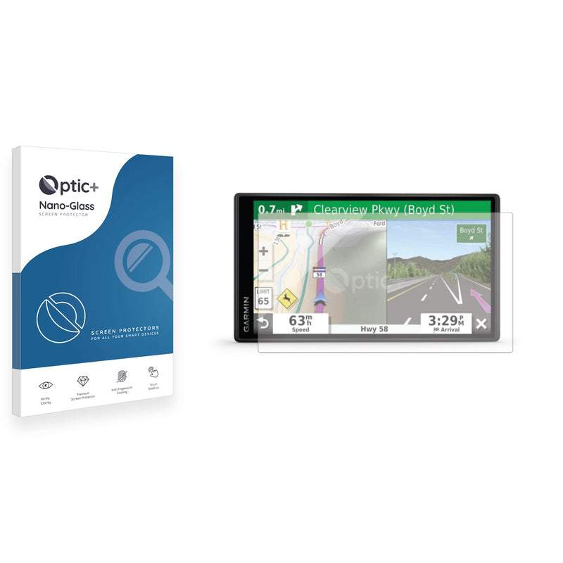 Optic+ Nano Glass Screen Protector for Garmin Drive 55