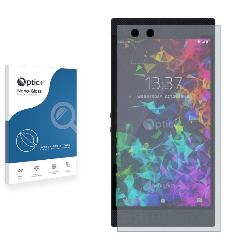 Optic+ Nano Glass Screen Protector for Razer Phone 2