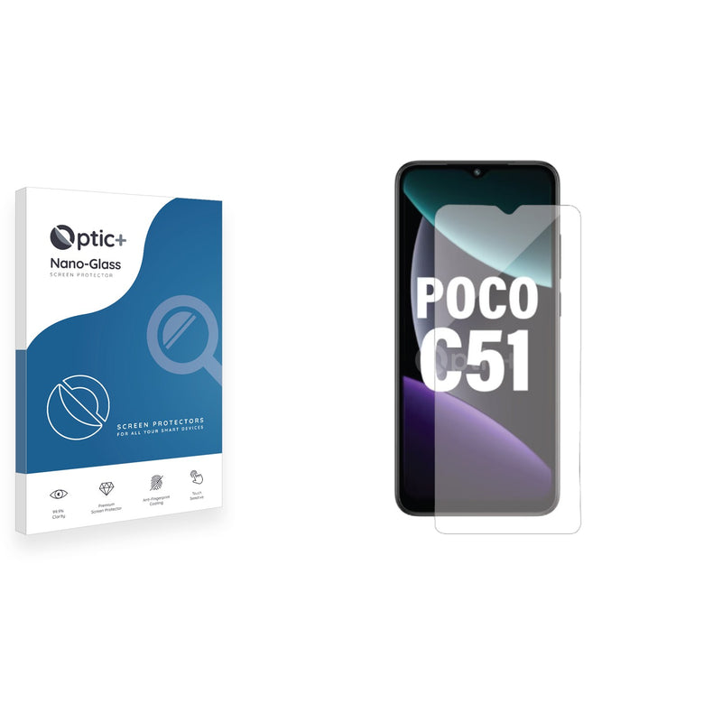 Optic+ Nano Glass Screen Protector for Xiaomi Poco C51