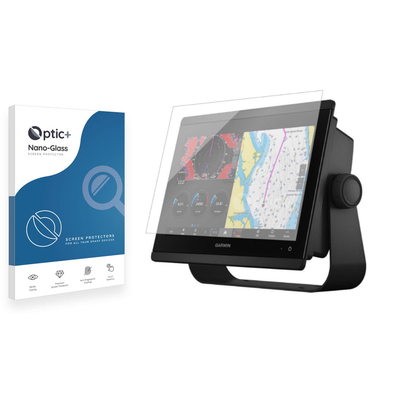 Optic+ Nano Glass Screen Protector for Garmin GPSMAP 8612