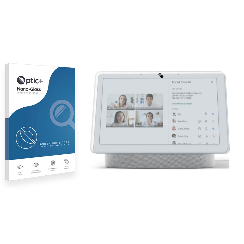 3pk Optic+ Nano Glass Screen Protectors for Google Nest Hub Max