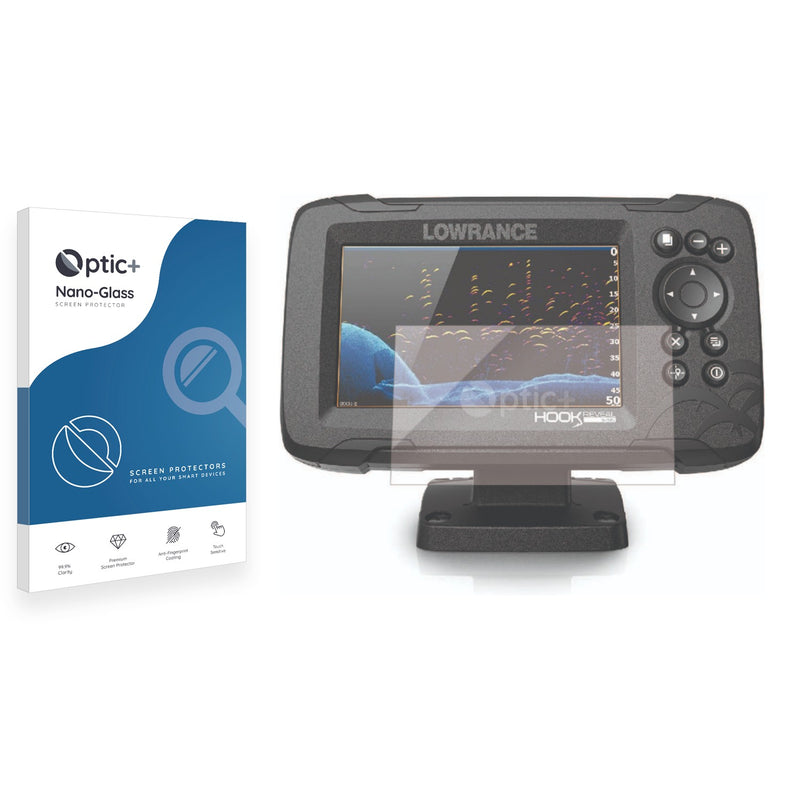 Optic+ Nano Glass Screen Protector for Lowrance HOOK Reveal 5