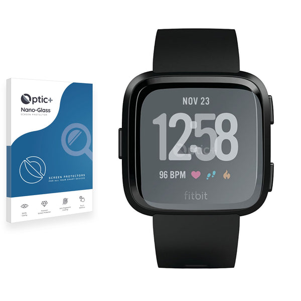 Optic+ Nano Glass Screen Protector for Fitbit Versa ScreenShield