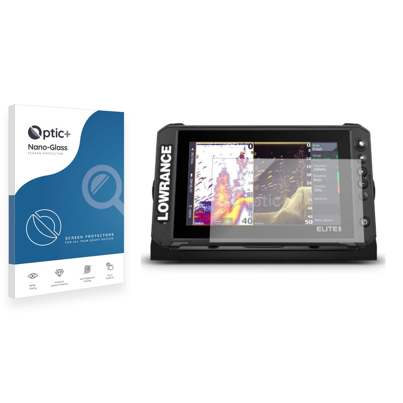 Optic+ Nano Glass Screen Protector for Lowrance Elite FS 9