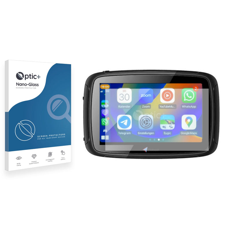 Optic+ Nano Glass Screen Protector for Elebest Carplay C650 5