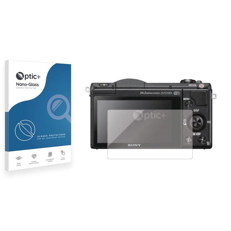 Optic+ Nano Glass Screen Protector for Sony Alpha 5100 (DSLR-A5100)