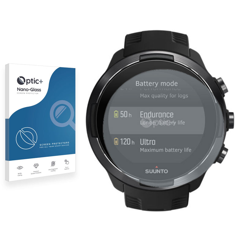 Optic+ Nano Glass Screen Protector for Suunto 9