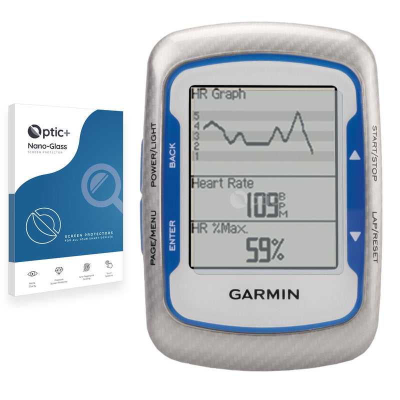 Optic+ Nano Glass Screen Protector for Garmin Edge 500