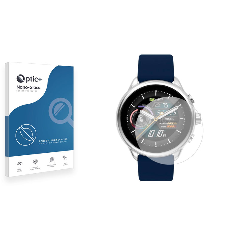Optic+ Nano Glass Screen Protector for fossil-gen-6-44mm