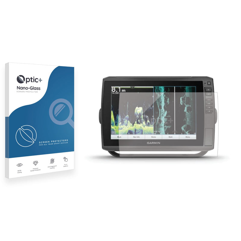 Optic+ Nano Glass Screen Protector for Garmin echoMAP Ultra 102sv