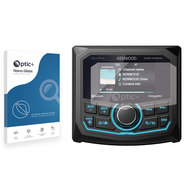 Optic+ Nano Glass Screen Protector for Kenwood KMR-XM500