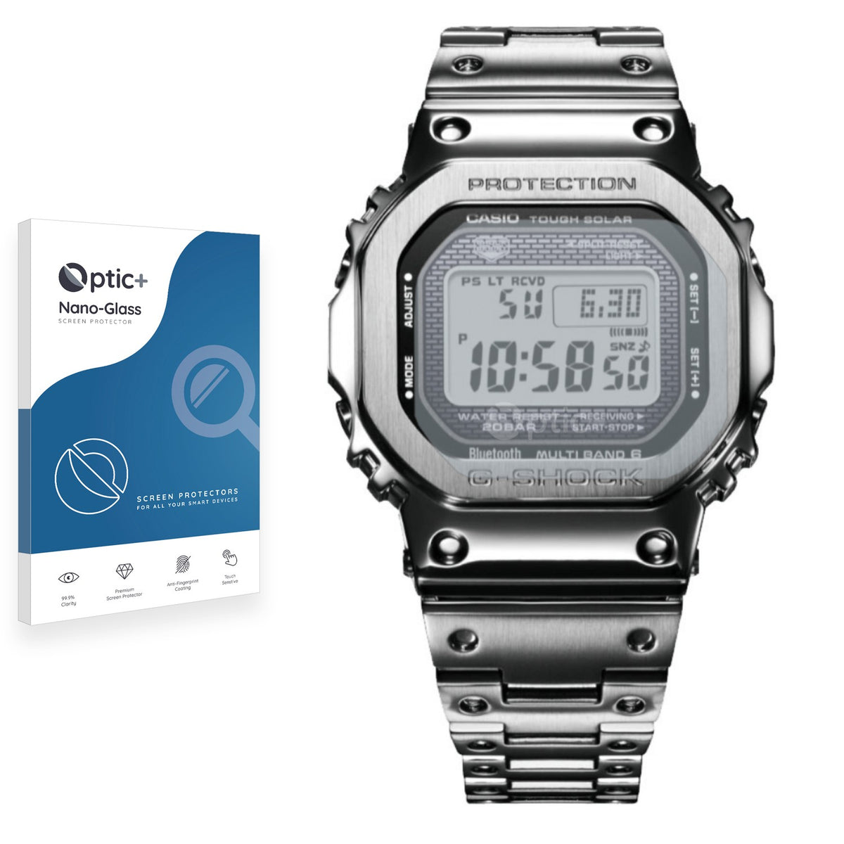 3x BROTECT AirGlass Pellicola In Vetro Per Casio G-Shock