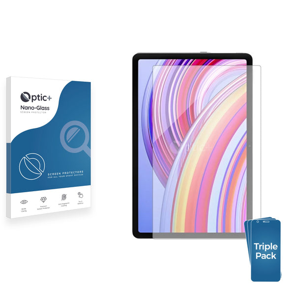 3pk Optic+ Nano Glass Screen Protectors for Xiaomi Redmi Pad Pro