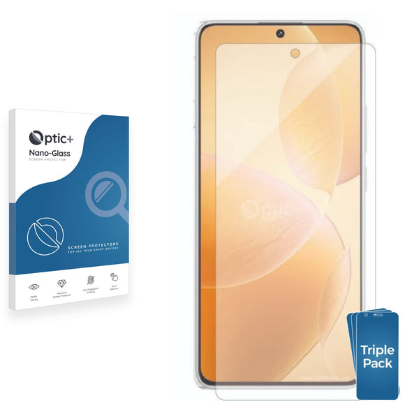 3pk Optic+ Nano Glass Screen Protectors for Xiaomi Poco X6 Pro