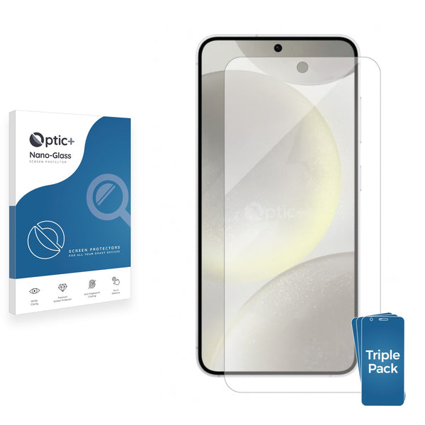 3pk Optic+ Nano Glass Screen Protectors for Samsung Galaxy S24