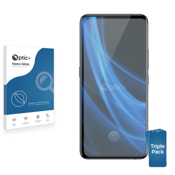 3pk Optic+ Nano Glass Screen Protectors for Vivo Nex Dual Display