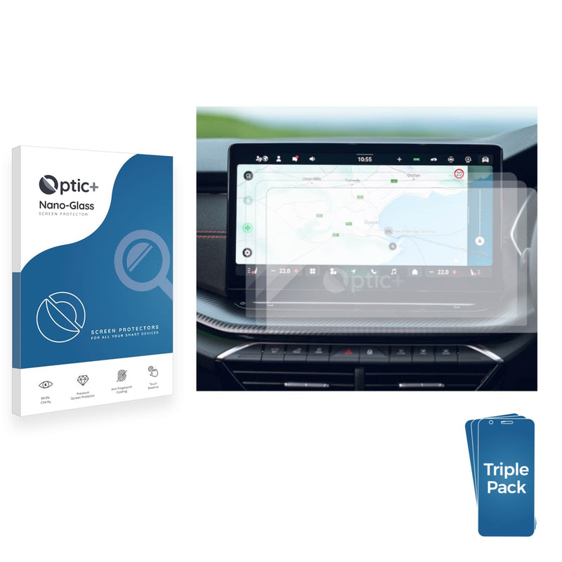 3-pack of Nano Glass screen protectors for Skoda Octavia (2025)