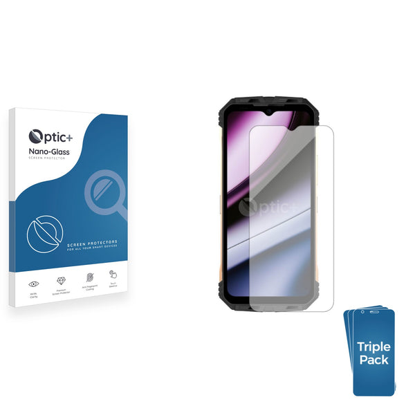 3pk Optic+ Nano Glass Screen Protectors for Doogee S110