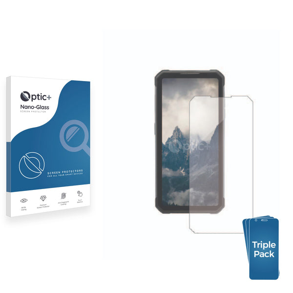 3pk Optic+ Nano Glass Screen Protectors for Oukitel WP27