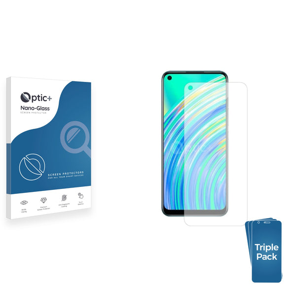 3-pack of Nano Glass screen protectors for realme C17