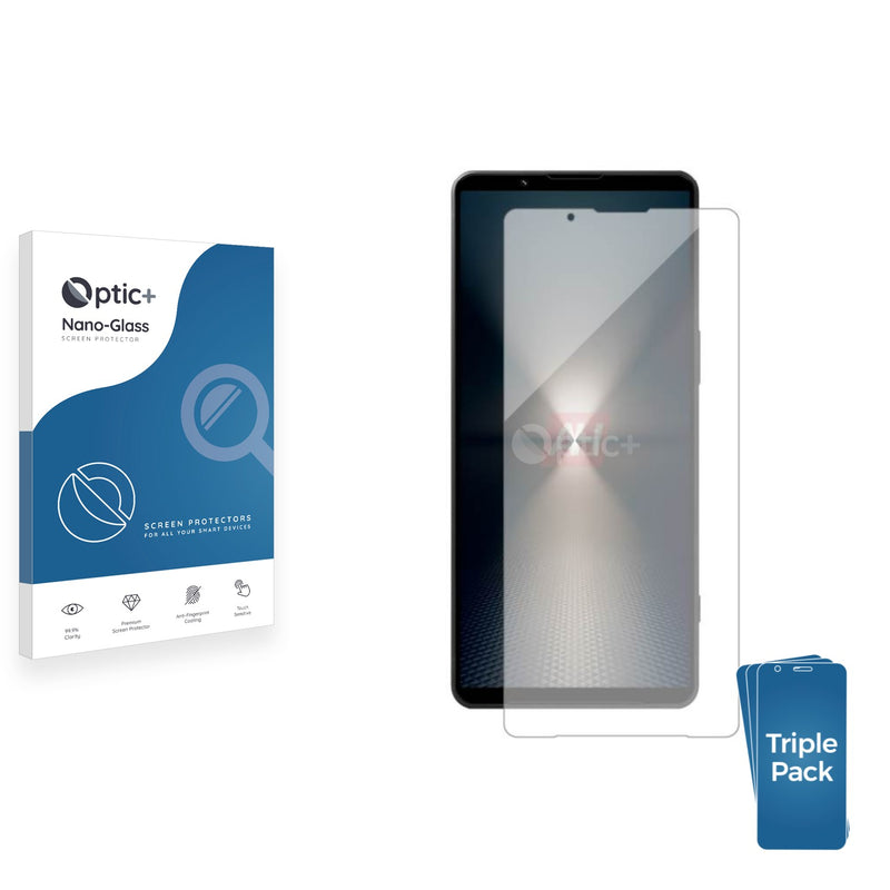 3pk Optic+ Nano Glass Screen Protectors for Sony Xperia 1 VI