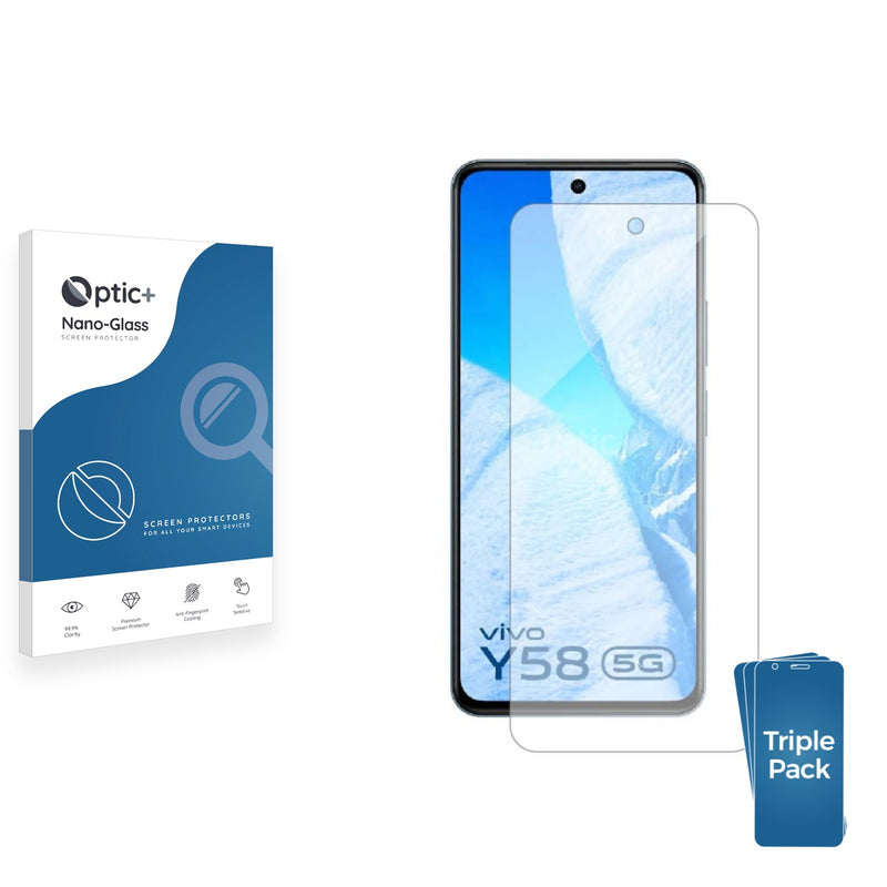 3-pack of Nano Glass screen protectors for Vivo Y58