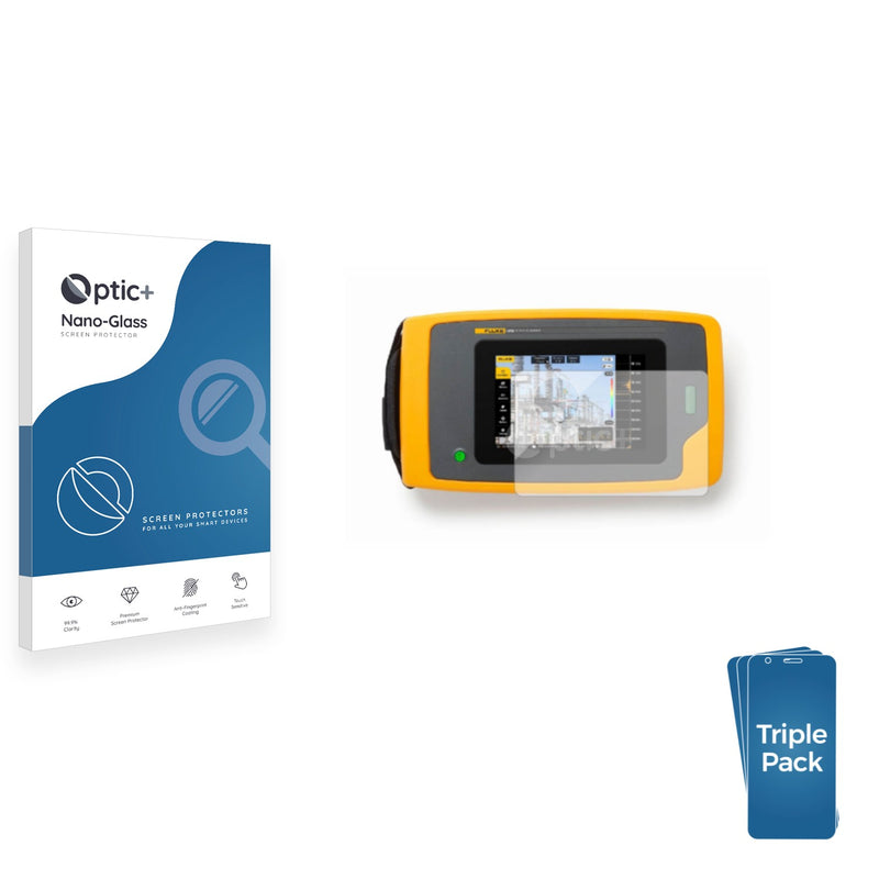 3-pack of Nano Glass screen protectors for Fluke ii915