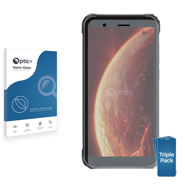 3pk Optic+ Nano Glass Screen Protectors for Blackview BV4900