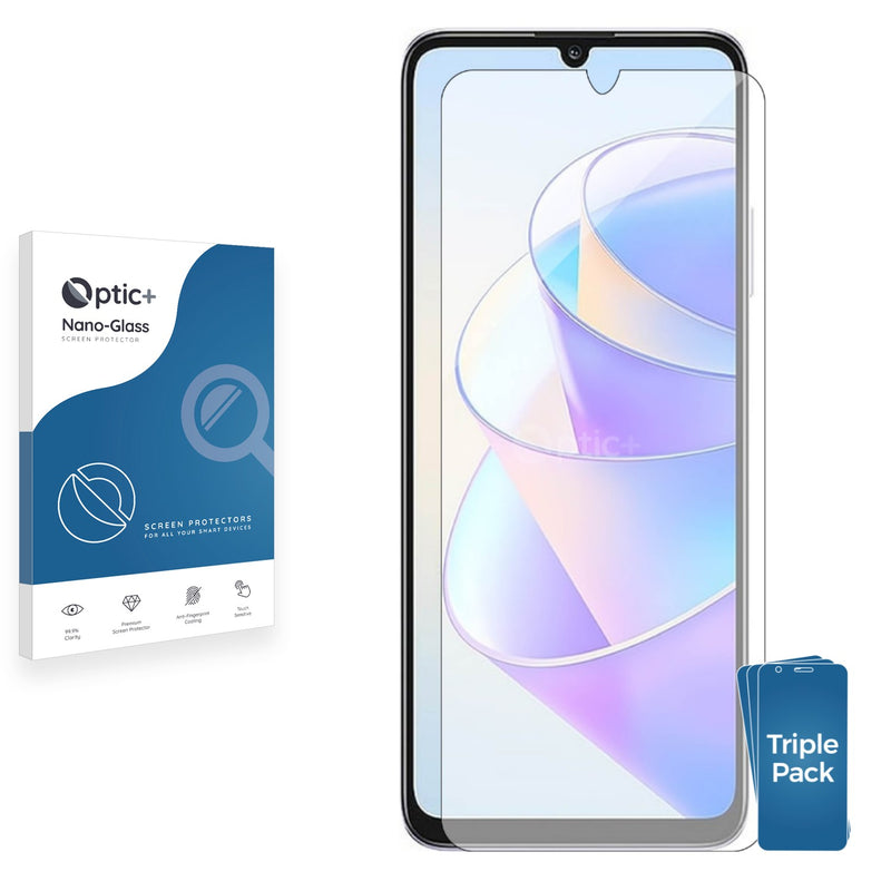 3pk Optic+ Nano Glass Screen Protectors for Honor Play 40