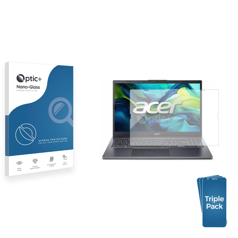 3-pack of Nano Glass screen protectors for Acer Aspire 15 A15-41