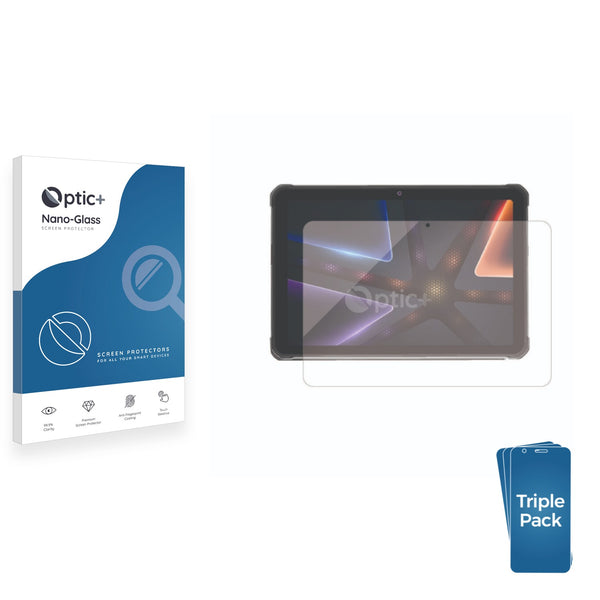 3pk Optic+ Nano Glass Screen Protectors for Hotwav R6 Ultra