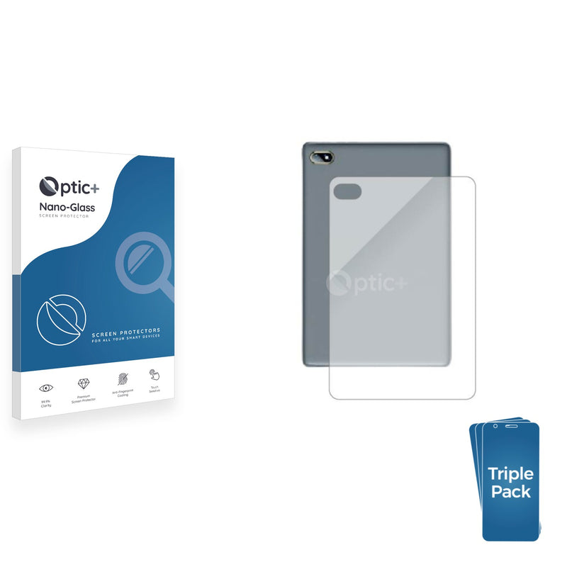 3pk Optic+ Nano Glass Rear Protectors for SZTPS Tablet 10.1" (Back)