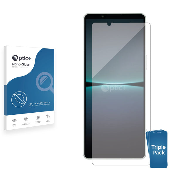 3pk Optic+ Nano Glass Screen Protectors for Sony Xperia 1 V