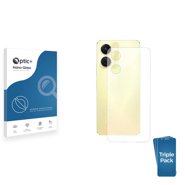 3pk Optic+ Nano Glass Rear Protectors for Vivo Y16