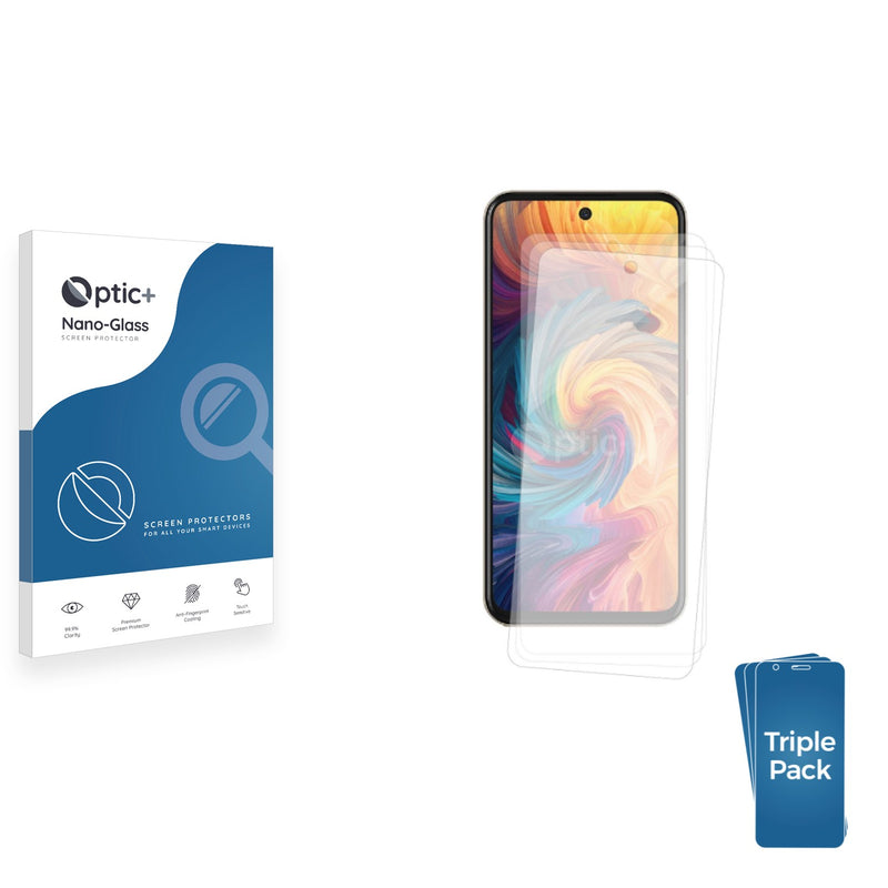 3-pack of Nano Glass screen protectors for ZTE Blade V70