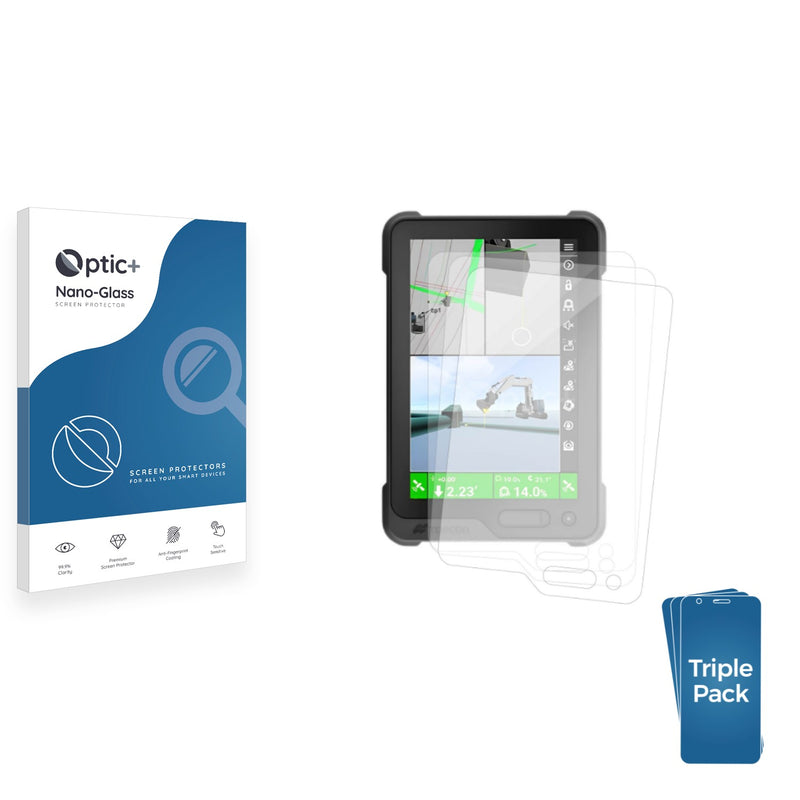 3-pack of Nano Glass screen protectors for Topcon GX-90