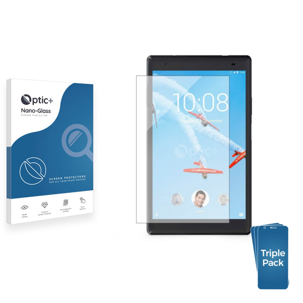 3pk Optic+ Nano Glass Screen Protectors for Lenovo Tab 4 8"