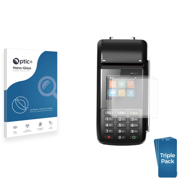 3-pack of Nano Glass screen protectors for Pax D210