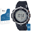 3pk Optic+ Nano Glass Screen Protectors for Casio Pro Trek PRW-30-1AER