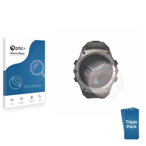 3-pack of Nano Glass screen protectors for Shearwater Teric dive computer