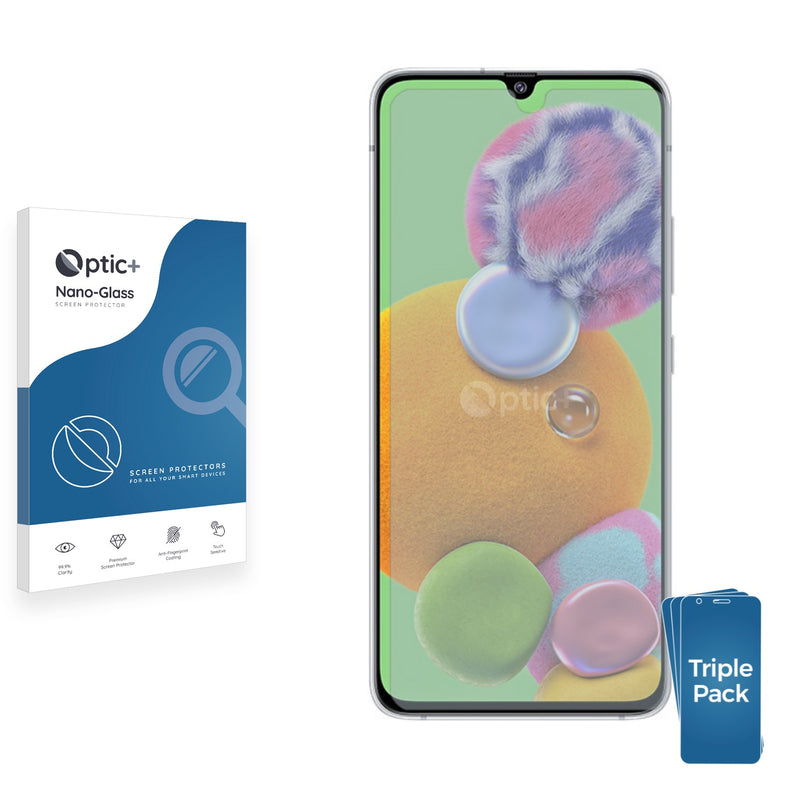 3pk Optic+ Nano Glass Screen Protectors for Samsung Galaxy A90 5G