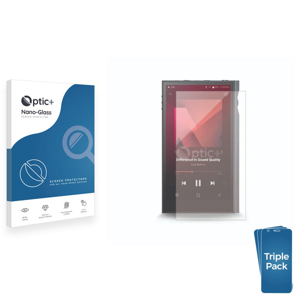 3pk Optic+ Nano Glass Screen Protectors for Astell&Kern A&ultima SP3000