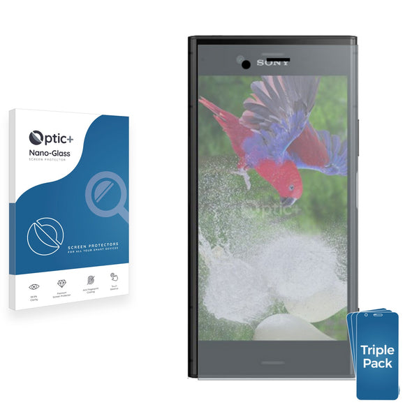 3pk Optic+ Nano Glass Screen Protectors for Sony Xperia XZ1