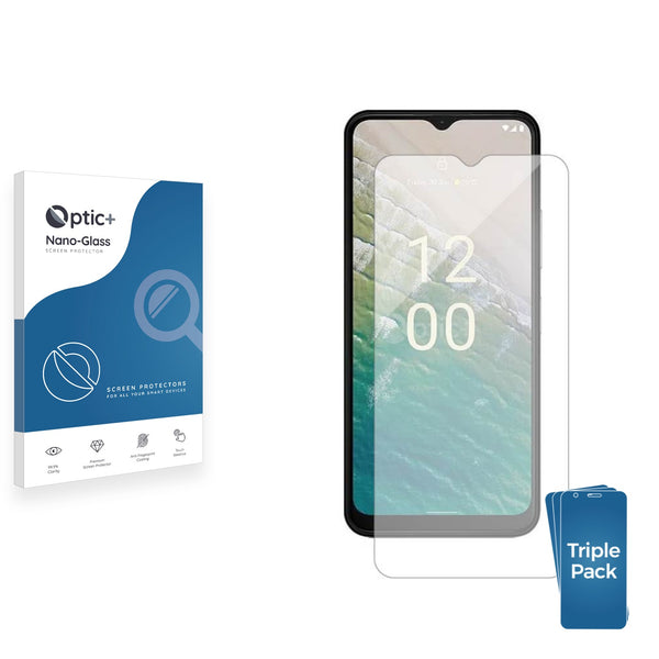 3pk Optic+ Nano Glass Screen Protectors for Nokia C32