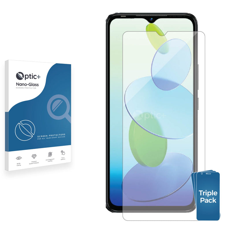 3pk Optic+ Nano Glass Screen Protectors for Infinix Smart 6 HD