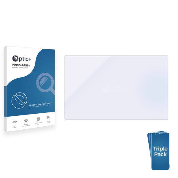 3pk Optic+ Nano Glass Screen Protectors for Hyundai Tuscon NX4 2023 10.25" Infotainment Display