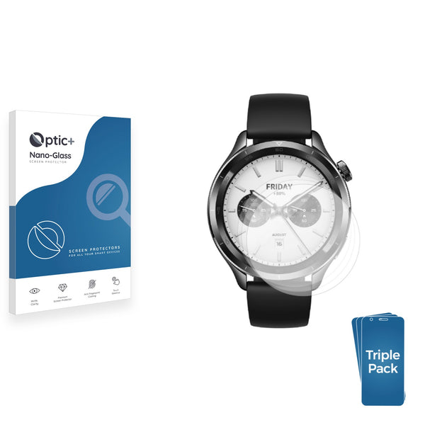 3-pack of Nano Glass screen protectors for Xiaomi Watch S4