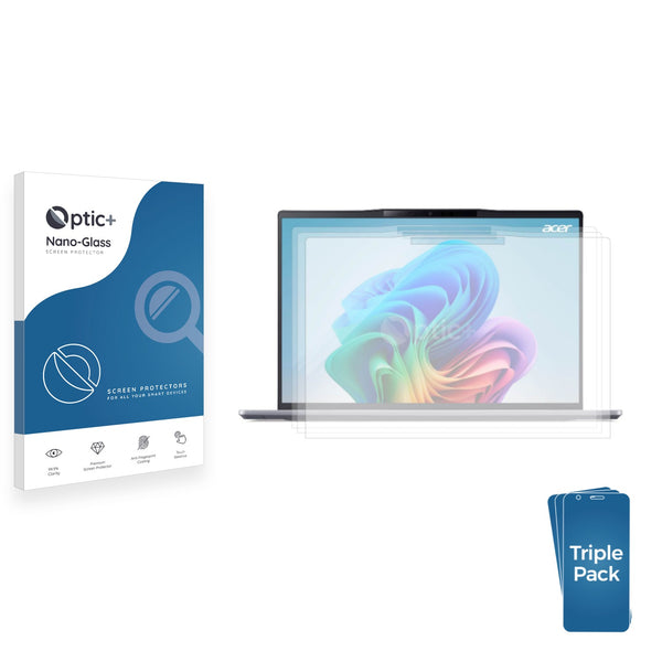 3-pack of Nano Glass screen protectors for Acer Swift Go 14 AI